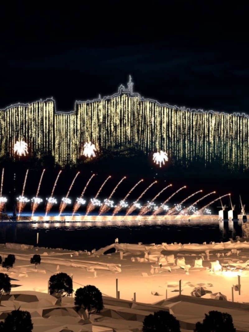 Spectacle de 800 drones à Marseille en hommage à la flamme olympique - vidéo undefined - france.tv
